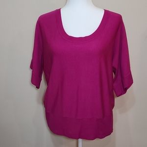 NWT CHICO'S ELBOW-SLEEVE  KNITTED  TOP SZ 3